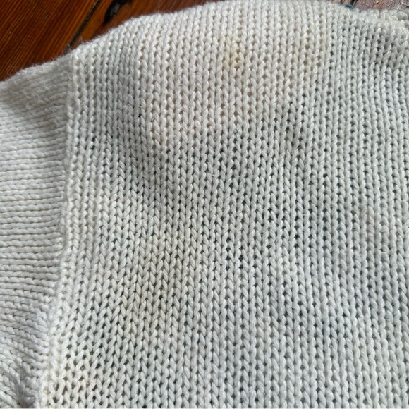 Vintage 1980s Classic Elements Knitted by Hand long tree & leaf motif sweater - Picture 6 of 7